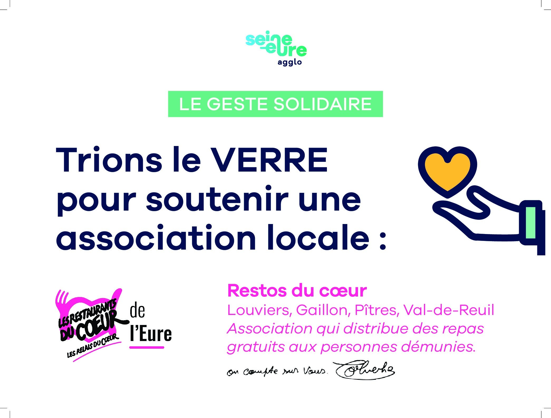 L’opération « verre et solidarité »